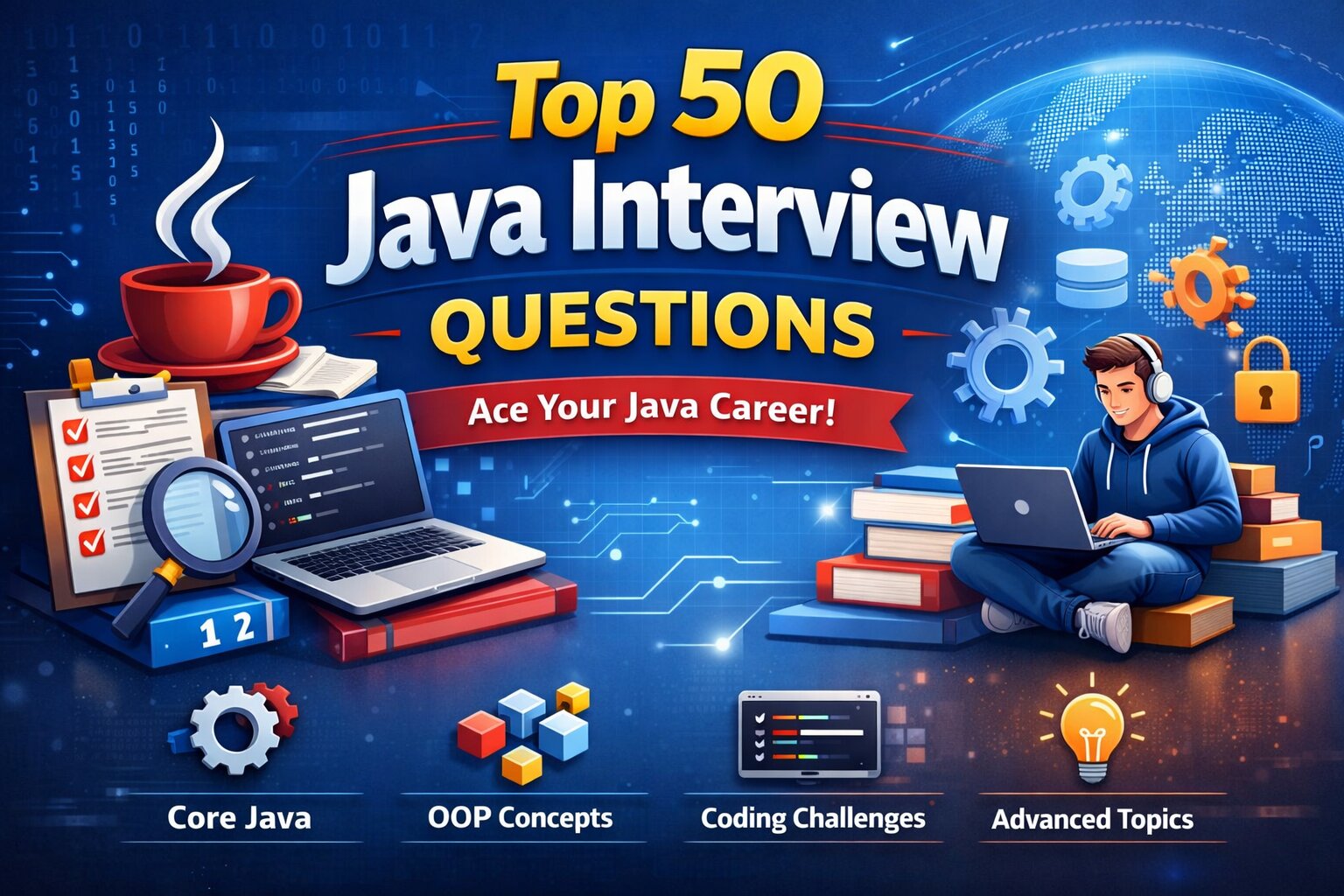 Top 50 Java Interview Questions for Freshers (2026 Updated with Answers)