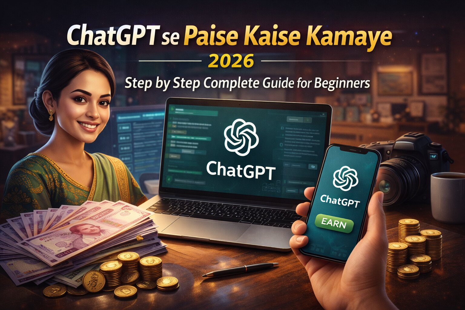 ChatGPT Se Paise Kaise Kamaye 2026 – Step by Step Complete Guide for Beginners