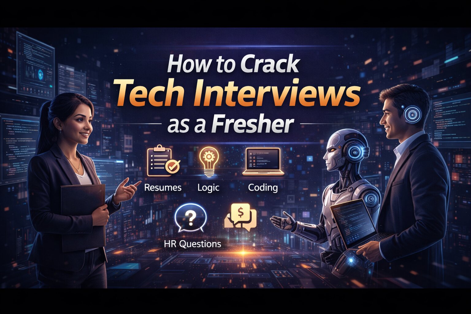 How to Crack Tech Interviews as a Fresher in 2026 – Complete Step-by-Step Preparation Guide